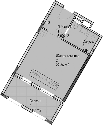 Продается 1-комн. квартира, 32.3 м²