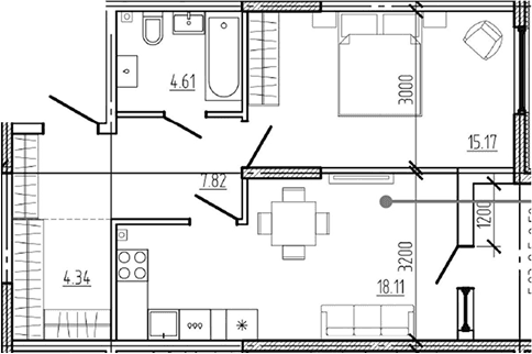 Продается 2-комн. квартира, 50.05 м²