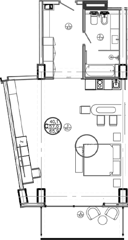 Продается 1-комн. квартира, 48.4 м²