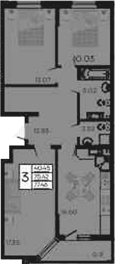 Продается 3-комн. квартира, 75.42 м²