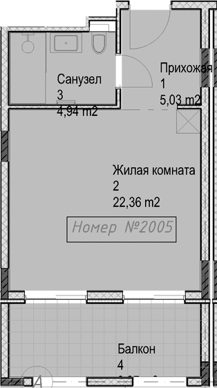 Продается 1-комн. квартира, 32.3 м²