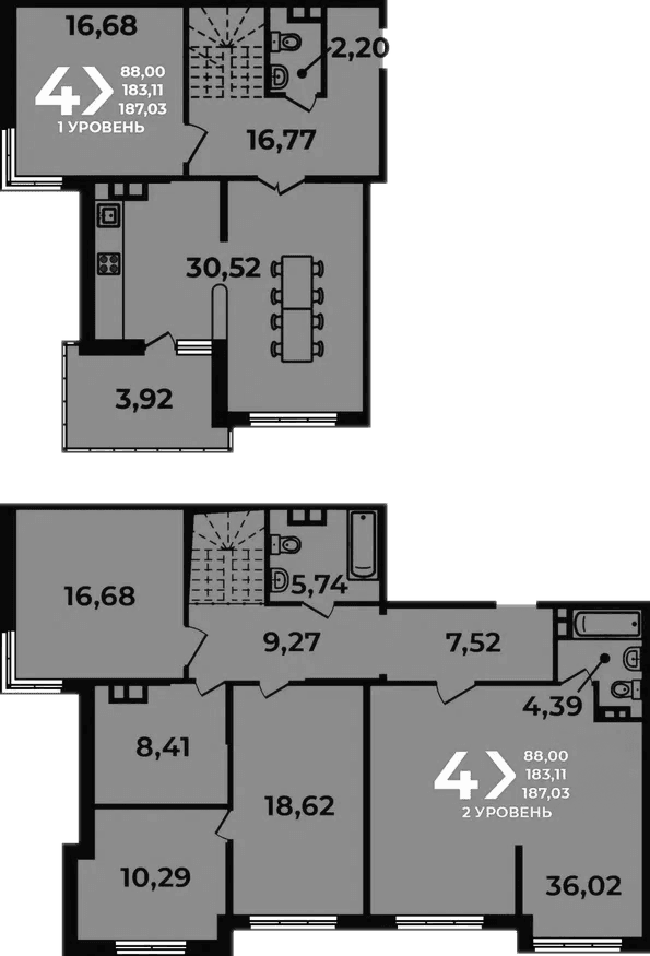 Продается 5-комн. квартира, 183.11 м²