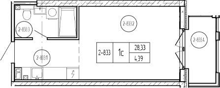 Продается 1-комн. квартира, 30.31 м²