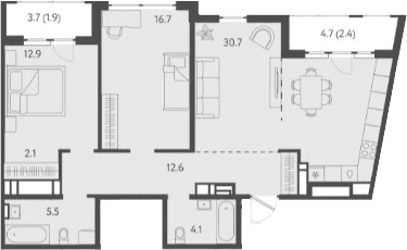 Продается 3-комн. квартира, 83.5 м²