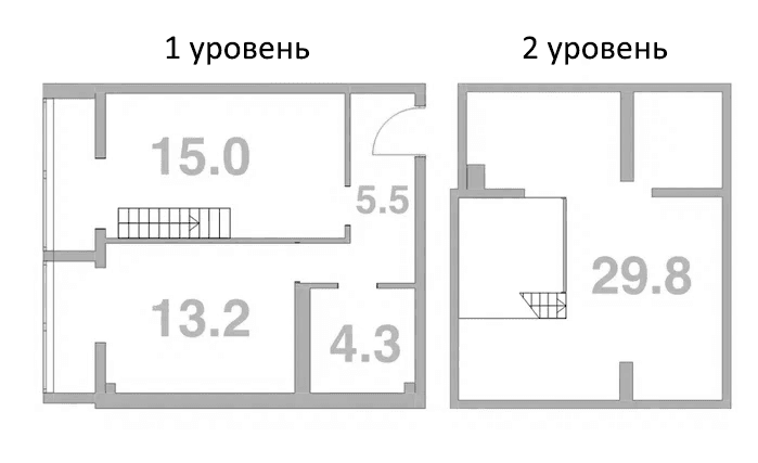 Продается 1-комн. квартира, 53.4 м²