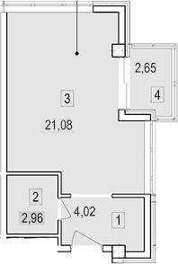 Продается 1-комн. квартира, 28.05 м²