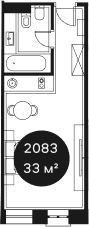 Продается 1-комн. квартира, 32.72 м²