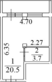 Продается 1-комн. квартира, 30.4 м²