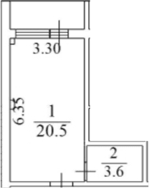 Продается 1-комн. квартира, 28.4 м²