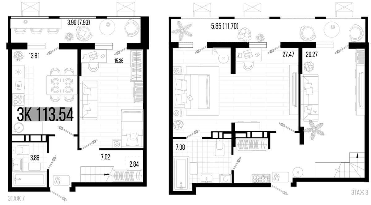 Продается 3-комн. квартира, 103.73 м²