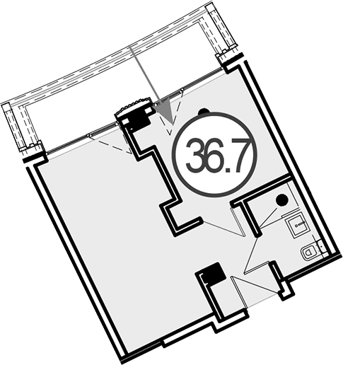 Продается 1-комн. квартира, 36.7 м²
