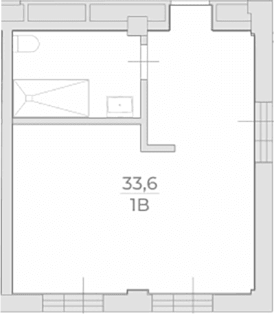 Продается 1-комн. квартира, 33.6 м²