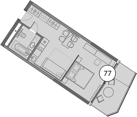 Продается 1-комн. квартира, 48.3 м²