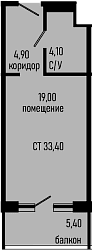 Продается 1-комн. квартира, 28 м²
