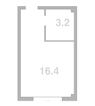 Продается 1-комн. квартира, 19.6 м²