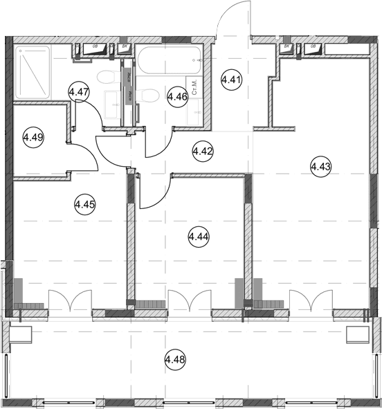Продается 2-комн. квартира, 61 м²