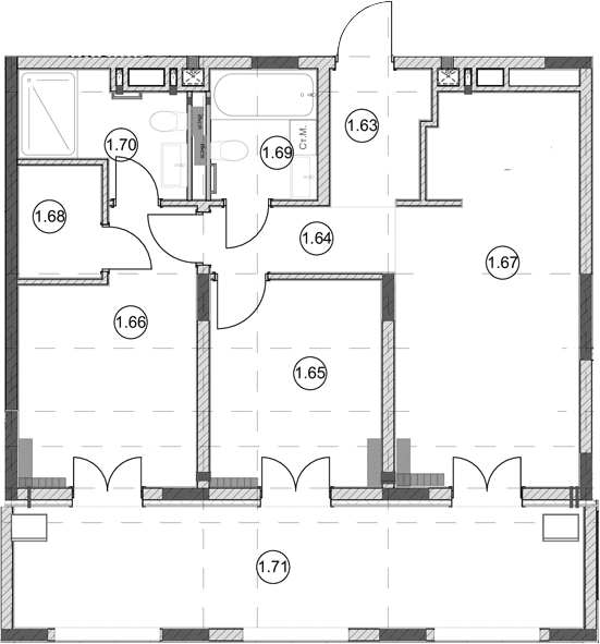 Продается 2-комн. квартира, 61 м²