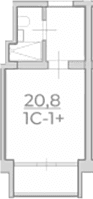 Продается 1-комн. квартира, 20.8 м²