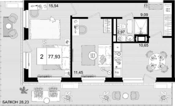 Продается 2-комн. квартира, 49.7 м²