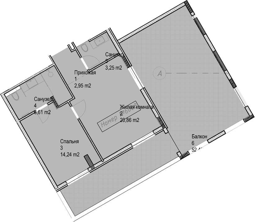 Продается 2-комн. квартира, 47.9 м²