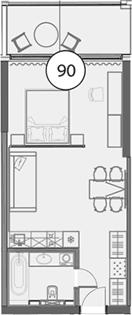 Продается 1-комн. квартира, 48.6 м²