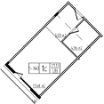 Продается 1-комн. квартира, 27.53 м²