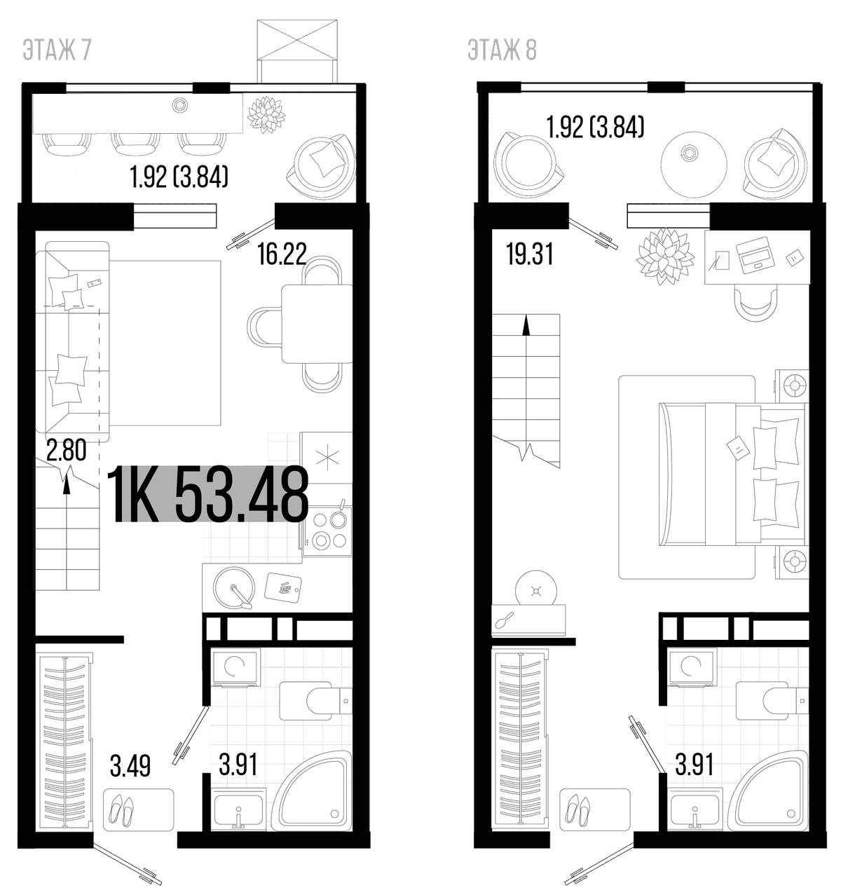Продается 2-комн. квартира, 49.64 м²