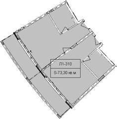 Продается 1-комн. квартира, 73.3 м²
