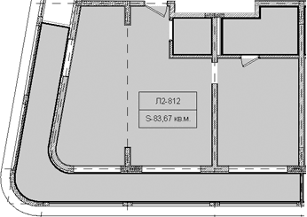 Продается 1-комн. квартира, 83.67 м²