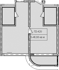 Продается 1-комн. квартира, 46.66 м²