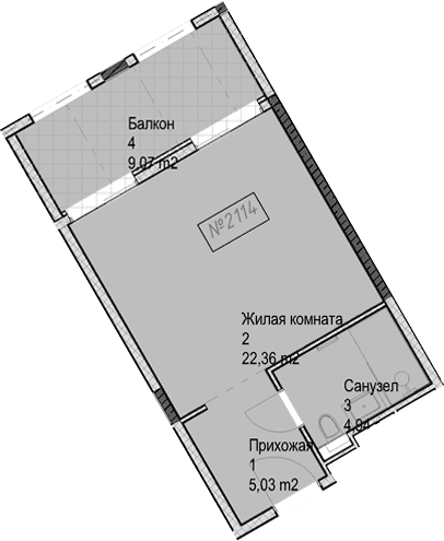 Продается 1-комн. квартира, 32.3 м²