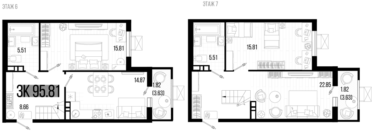 Продается 3-комн. квартира, 93.46 м²