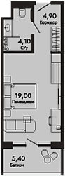Продается 1-комн. квартира, 28 м²