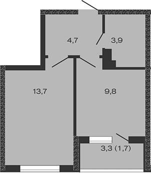 Продается 1-комн. квартира, 32.1 м²