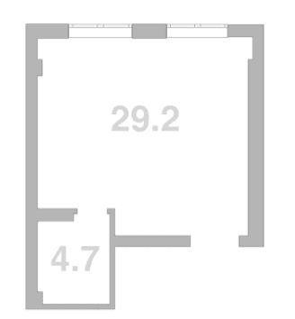 Продается 1-комн. квартира, 33.9 м²