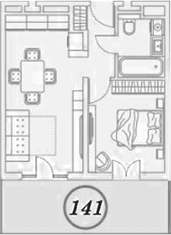 Продается 2-комн. квартира, 41.2 м²