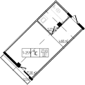 Продается 1-комн. квартира, 27.45 м²
