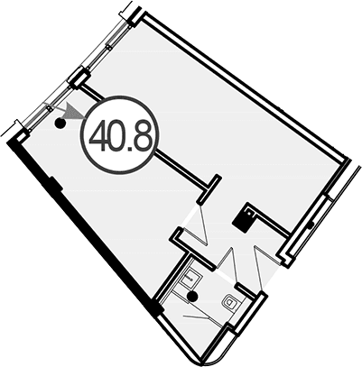 Продается 1-комн. квартира, 40.8 м²