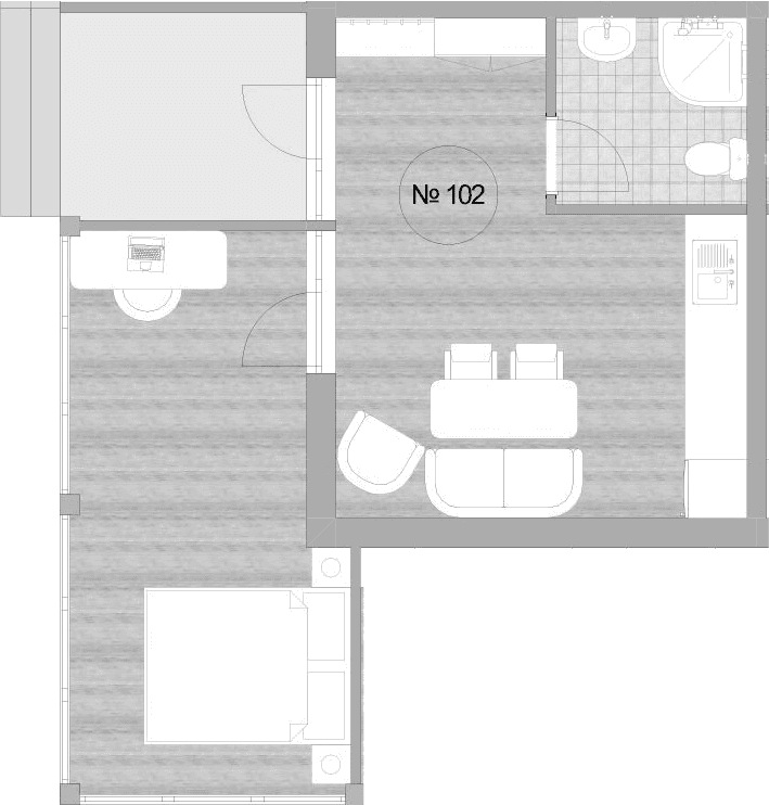 Продается 1-комн. квартира, 52.6 м²