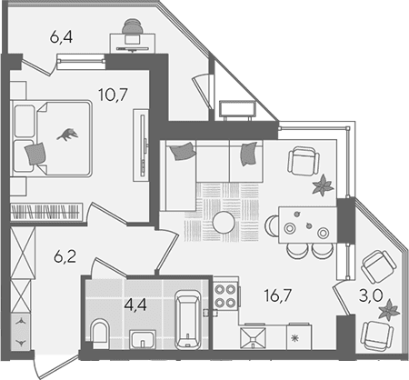 Продается 2-комн. квартира, 38 м²