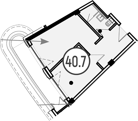 Продается 1-комн. квартира, 40.7 м²