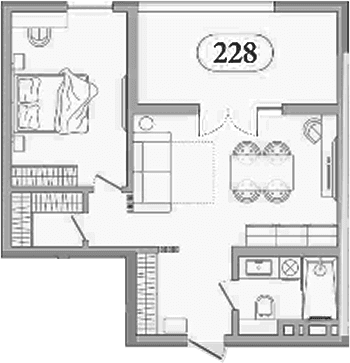 Продается 1-комн. квартира, 47.6 м²