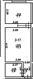 Продается 1-комн. квартира, 16.7 м²