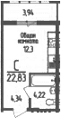 Продается 1-комн. квартира, 20.86 м²