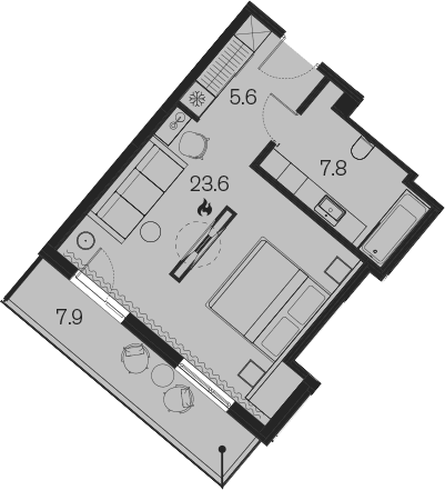 Продается 1-комн. квартира, 37 м²