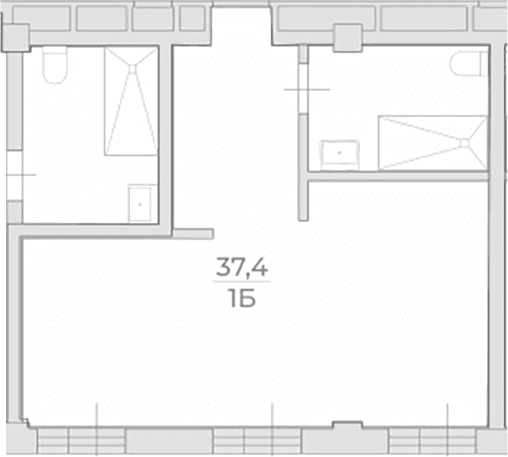 Продается 1-комн. квартира, 37.4 м²