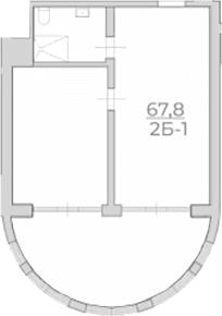 Продается 1-комн. квартира, 67.8 м²