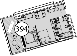 Продается 1-комн. квартира, 57.6 м²