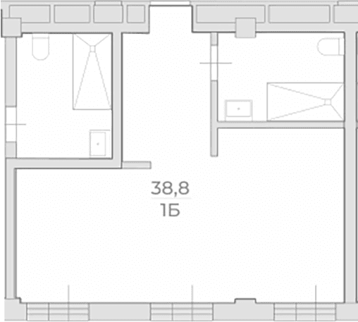 Продается 1-комн. квартира, 38.8 м²