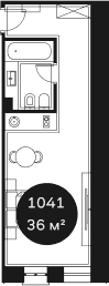 Продается 1-комн. квартира, 36.36 м²